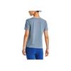 Under Armour Solid Color Training Sports Crew Neck Short Sleeve T-Shirt Women Tops Gray 1379155-002