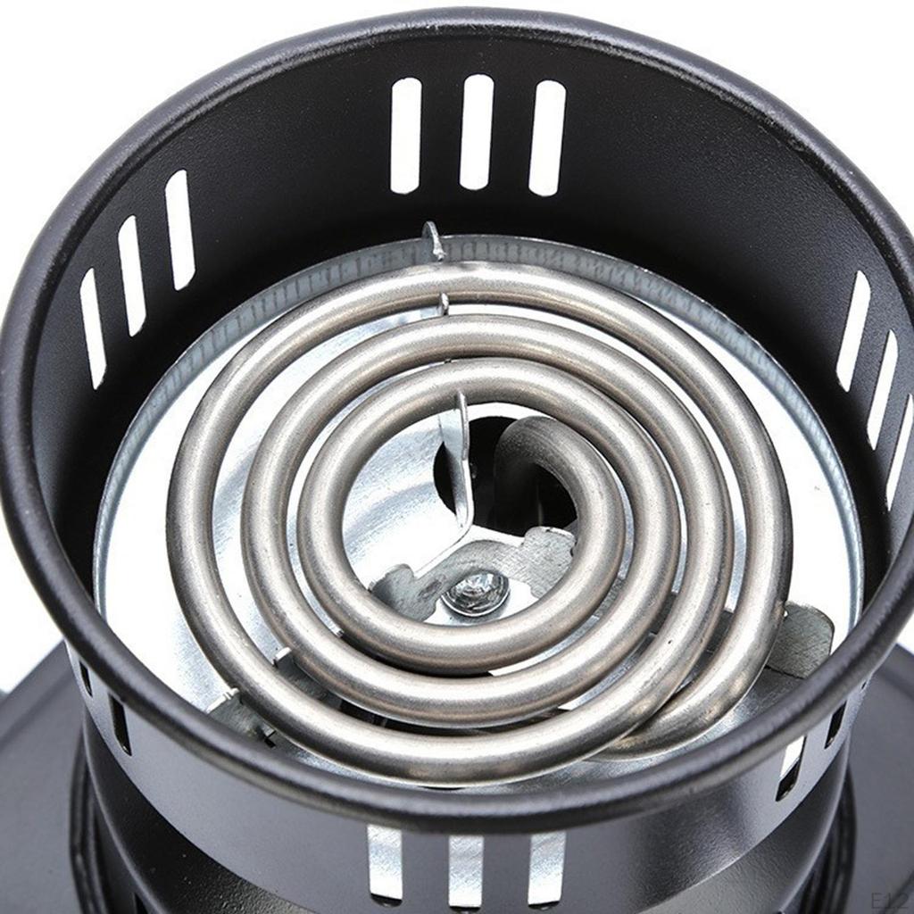 Tragbarer elektrischer Spulenbrenner mit Kontrollleuchten, praktisches Einzelkochfeld, 500 W, Weiß