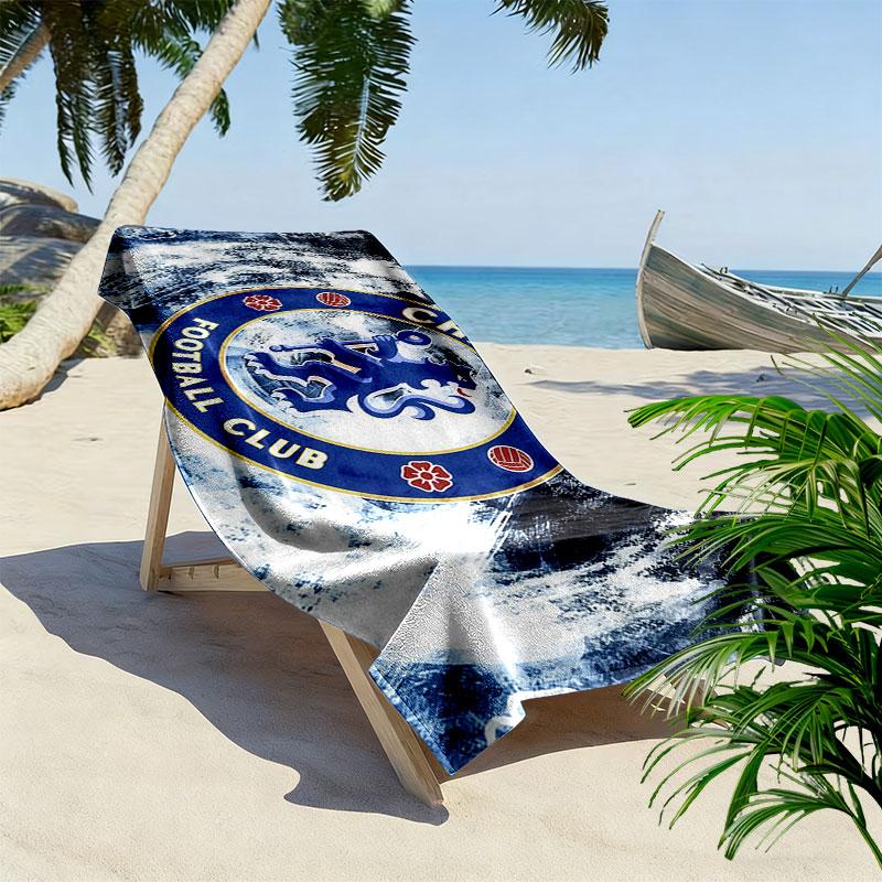 The Blues Print Beach Towel, Large Soft Quick Dry Towel for Beach Camping Swimming