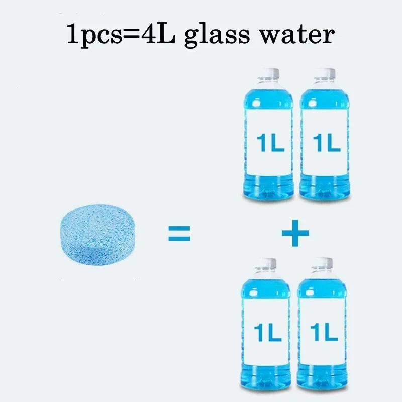 100 Stück Auto Glas Wasser Fest Wischwasser Essenz Ultra Konzentriert Geschenk Auto Reiniger Wischwasser Essenz Reinigung Brausetabletten