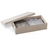 Iris Ohyama Cardboard Storage Case, Organizer, Small Item Storage Case, Paper Box, Craft, Cardboard, Set of 2, DB-700, White