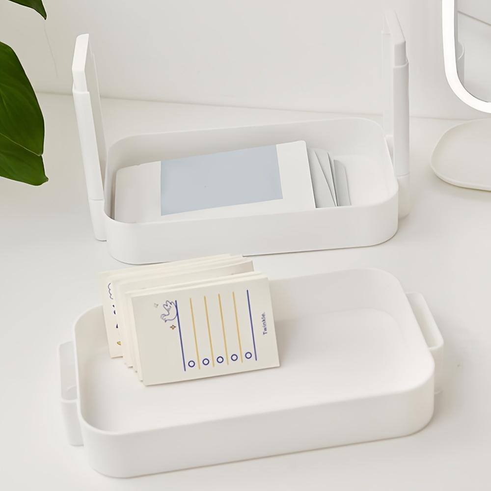 3-Tier Desktop Organizer - Space-Saving Storage for Office, Study & Bedroom - Removable Shelf for Makeup and Cosmetics