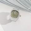 Anelli Orologio da Dito Vintage Y2K per Donne Uomini Orologio al Quarzo Mini Orologio Coppia Punk Cinturino Elastico Anello Orologio Mini Regalo
