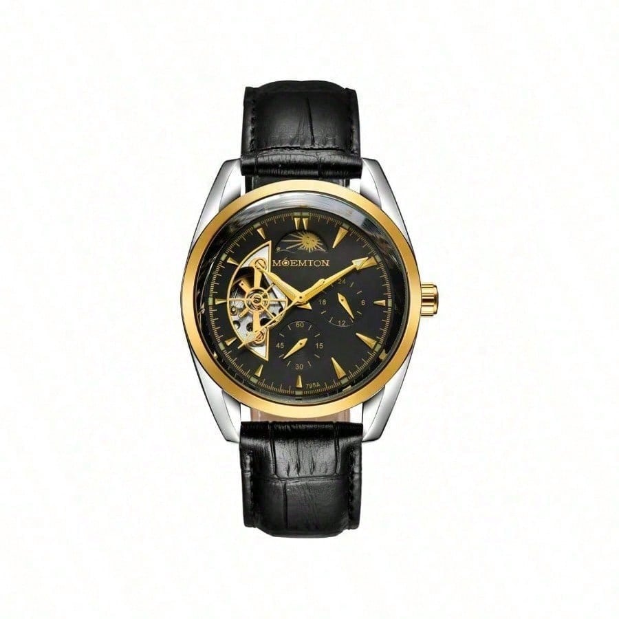 Moemton Men's Automatic Mechanical Watch 43.5mm M107.BSPF02
