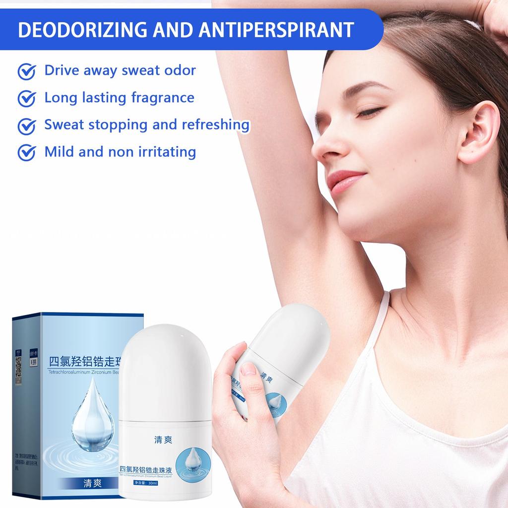 Unisex Antiperspirant Deodorant Portable Easy To Use Fast Absorption And Care For Sensitive Skin, Summer Date, Valentine's Day Gift 30ml