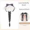 Boxing Braided Bow Lace Hair Bands Ponytail Hair Extension Twist Braid Wig  Daily