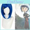 Parrucca Cosplay Coraline La Porta Segreta in Seta ad Alta Temperatura per Role Play e Feste in Costume