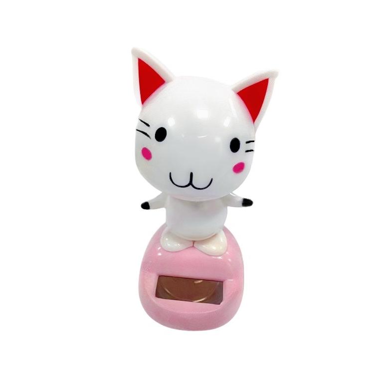 Heta Nya Solenergi Bilinteriör Prydnader Djur Docka Figur Gunga Skaka Modellbil Instrumentbräda Dekoration Roliga Semestergåvor