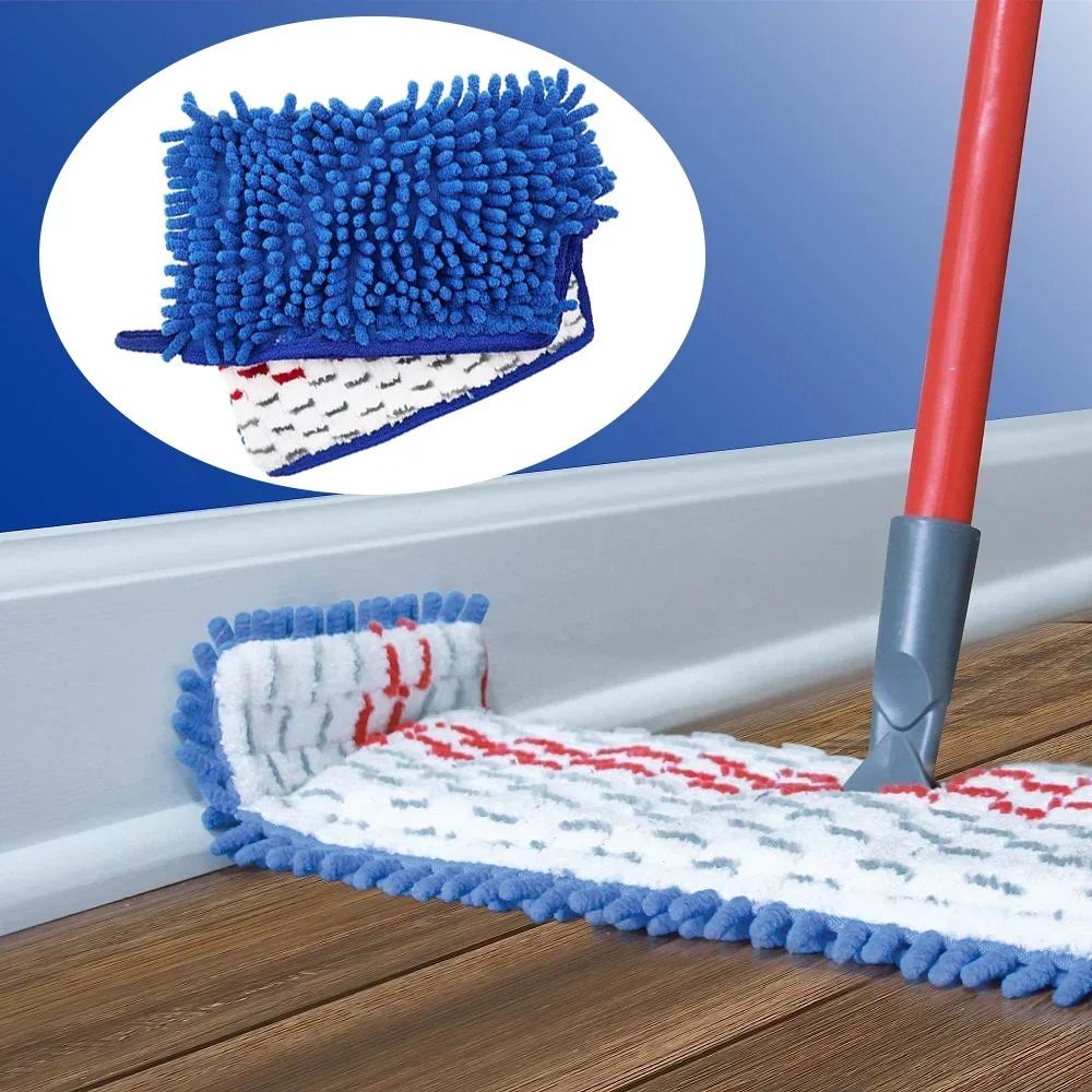 Mikrofaser Bodenwischmopp-Pads Doppelwirkender Mopp für OCedar/Vileda Dampfspray-Mopp Flacher Wischmopp Tuchersatz Schnelltrocknend