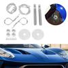 Bonnet Pin Plate Lock, Stainless Steel Engine Hood Pin Plate Bonnet Lock Clip Kit
