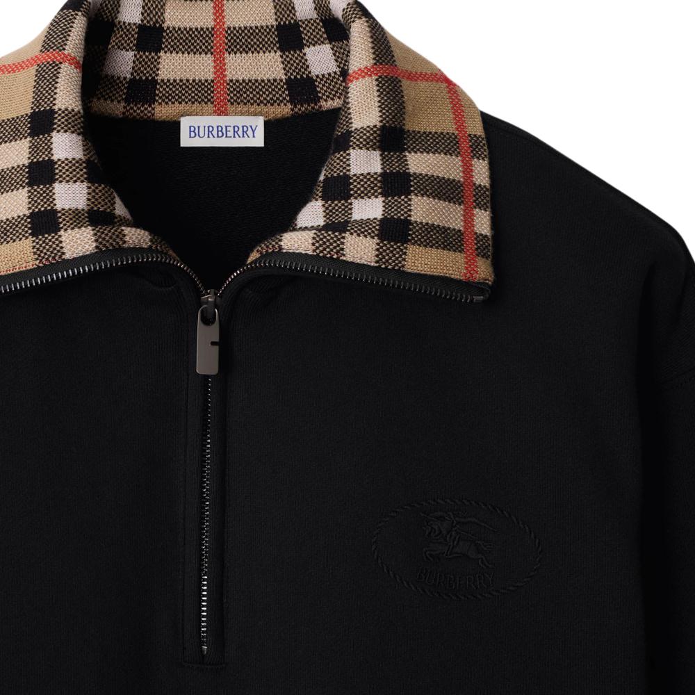 Burberry Bluza bawełniana z kołnierzykiem 81090631