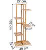 Gutren Bamboo Flower Stand 6 Shelves