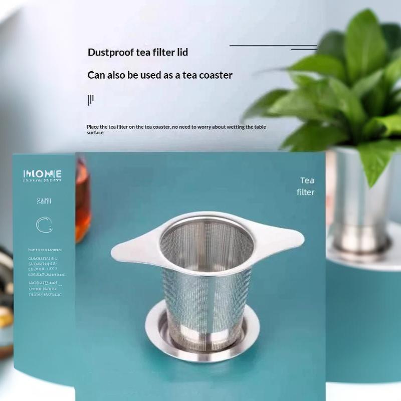 Loose Leaf Tea Infuser Stainless Steel Single/Double Handle With Lid Fine Mesh Leak Proof Hanging Coffee Filter Strainer