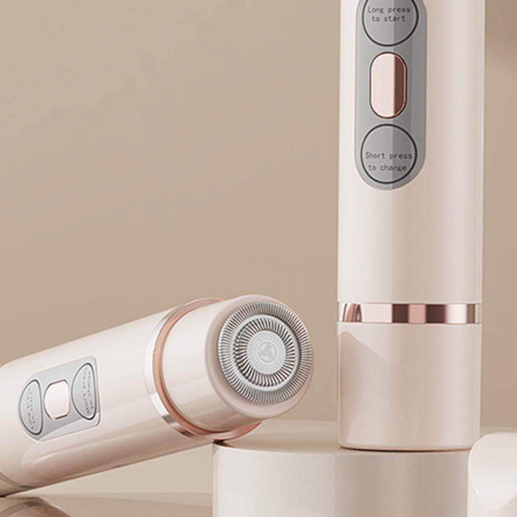 Women Electric Shaver USB Rechargeable Double Head IPX7 Waterproof Portable Face Body Bikini Area Arm Leg Hair Removal Epilator Razor Trimmer