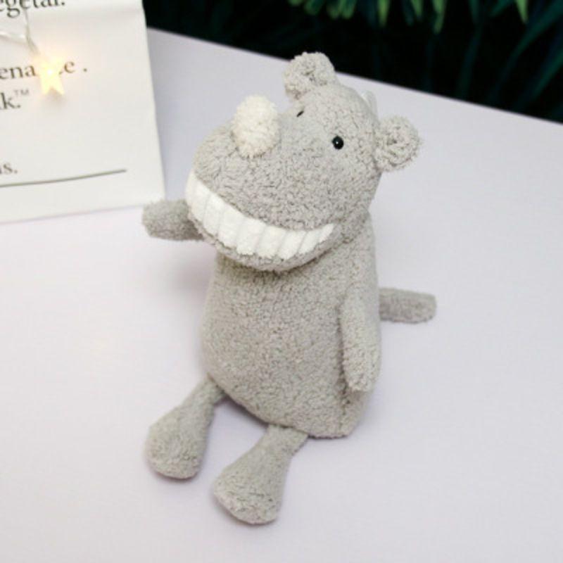 

2021 Новая Улыбка Кукла с Большими Зубами Креативные Плюшевые Игрушки На Заказ Детский Динозавр Rhinoceros