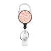 Flower Butterfly Chrysanthemum Doctor ID Badge Clip Lanyards Holder Porta Credencial  Reel Nurse Retractable Keychain Wholesale