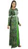 Bimba Women's Rayon Printed Lace Maxi Winter Dress