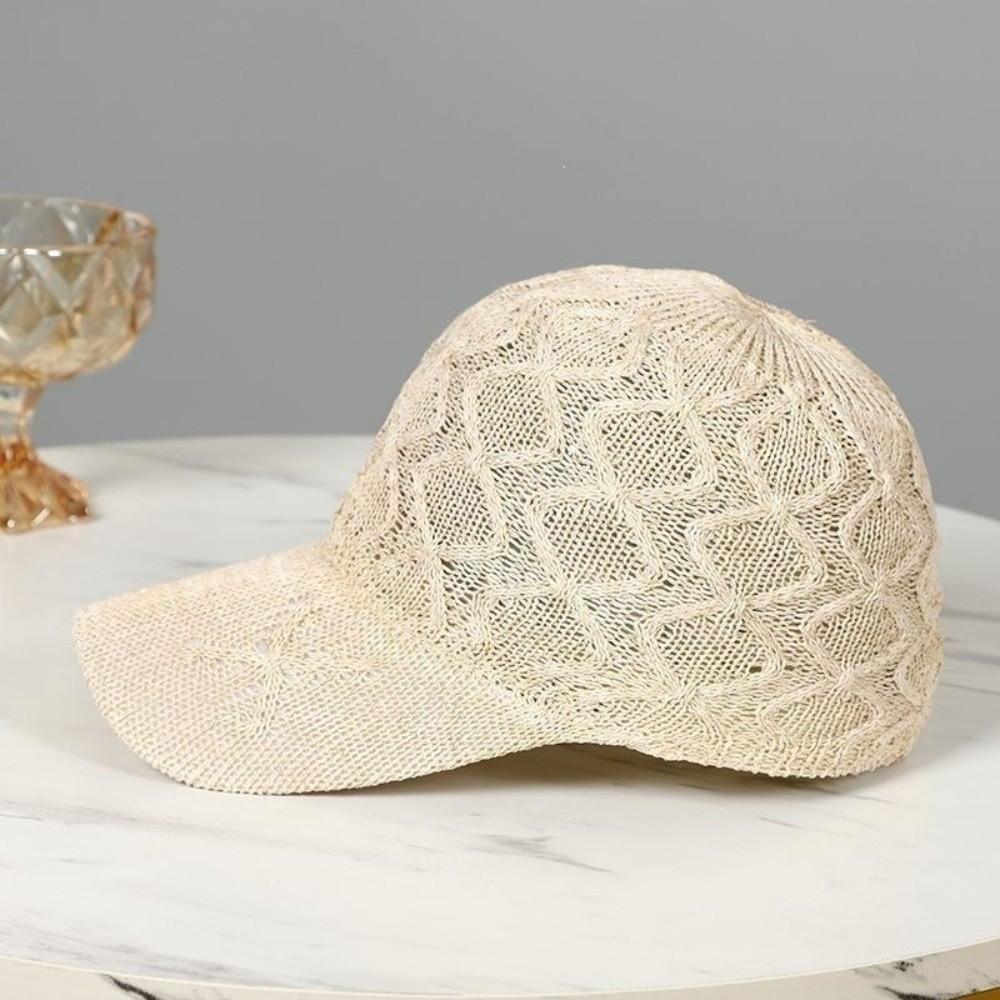Adjustable Breathable Knit Hat Retro Adjustable Cap High Quality Mesh Hat Casual Wear
