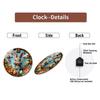 Large 12 Inch Glass Wall Clock Requiring No Complicated Setup or Instructions