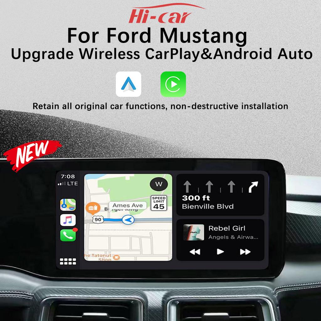 Wireless CarPlay For Ford Mustang 2025-2025 Wireless Android Auto Center Control Screen Car Machine Connectivity Upgrade Smart