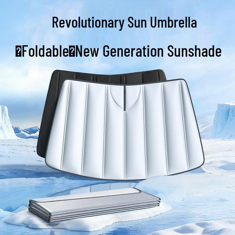 

Foldable Full Coverage Car Windshield Sunshade for Heat Insulation & Privacy Other