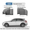 Universal Car Window Sunshade with Anti-Mosquito Screen and Heat Insulation
