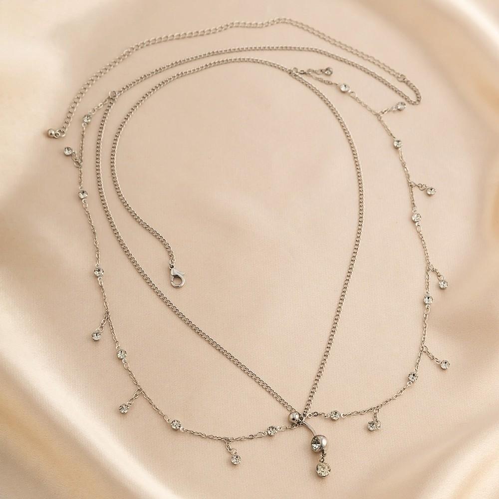 Zircon Waist Chain Tassel Bikini Belly Belt Elegant Navel Nails Body Chain  Women