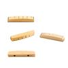 6 String Guitar Nut Saddle Premium Brass Pre-Slotted Top Nut Vintage Style Electric Guitar Accessories Flat Bottom