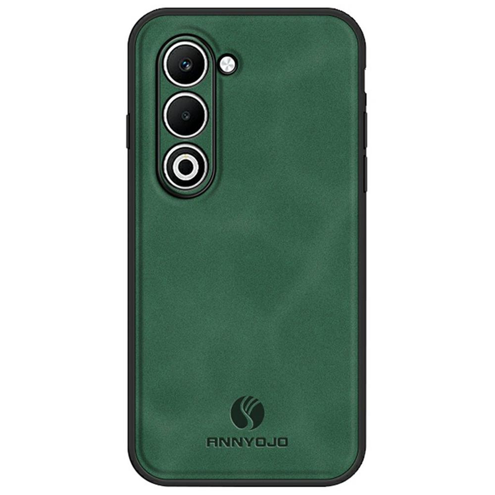 

ANNYOJO For Oppo A5 5G Case PU Leather+PC+TPU Anti Drop Phone Back Cover Green