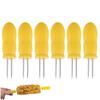 6x Corn Holder Skewer Grill Fork for Food Piercing
