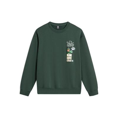 Li Ning Badfive Sweatshirt Unisex Dark Green AWDTE05-2