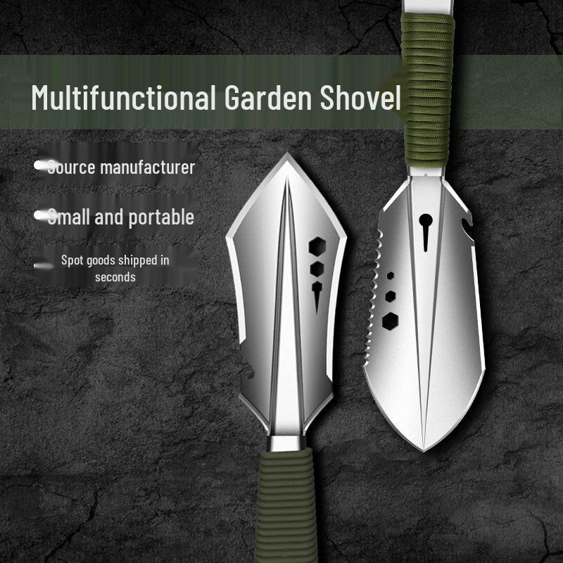 

Multifunctional Mini Hand Tool: Portable Garden Shovel, Axe, Saw, and Nail Puller for Gardening and Wild Vegetables Digging.