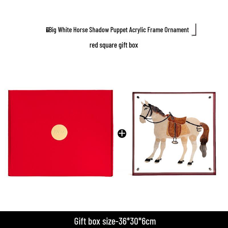 Chinese Intangible Heritage Shadow Puppet Lion Qilin Wall Decor - Handmade Festive Housewarming Gift