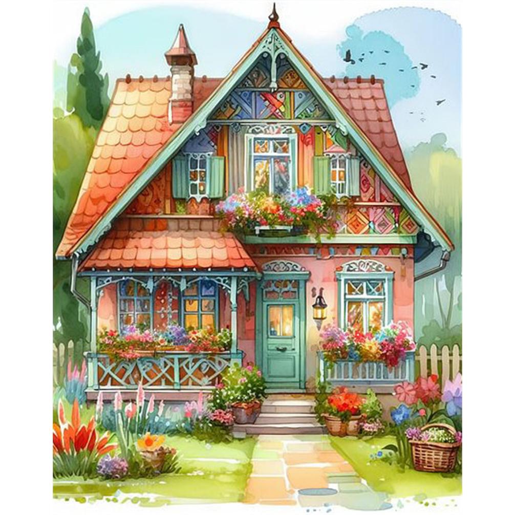 Diamond Painting Fruit Flower Cross Stitch Embroidery Kitchen Landscape Mosaic Round Drill Picture Of Rhinestones Gift
