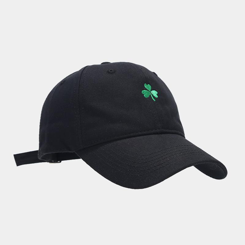 New Clover Embroidery Soft Top Baseball Cap Men's Personality Versatile Cap Women's Fashion Sunscreen Hat