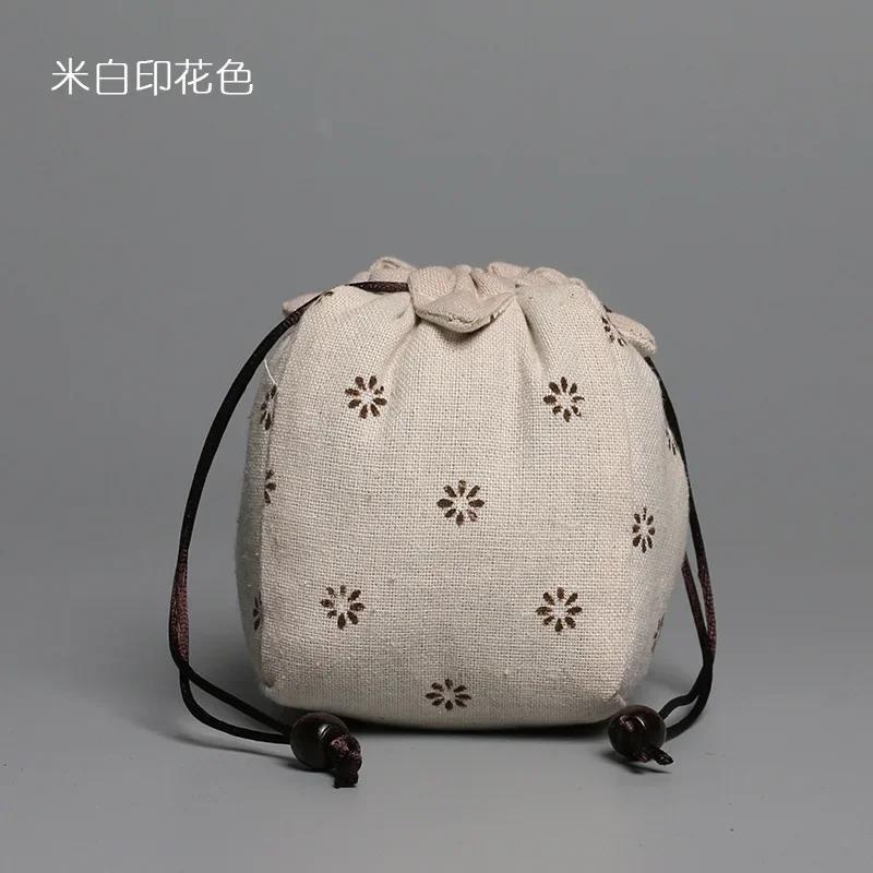 Thickened Cotton Storage Bag Ceramic Covered Bowl Teacup Travelling Drawstring Bags Multi-functional Medium Teapot Cloth Pouch