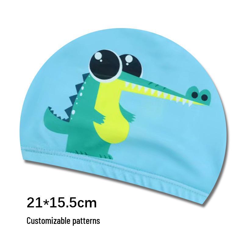 Söta tecknade badmössor för barn med öronproppar - Lös passform för pojkar och flickor