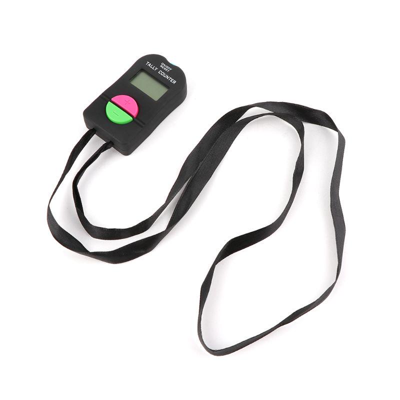 Digital Tally Counter LCD Electronic Manual Clicker ABS Finger Counter for Row 1