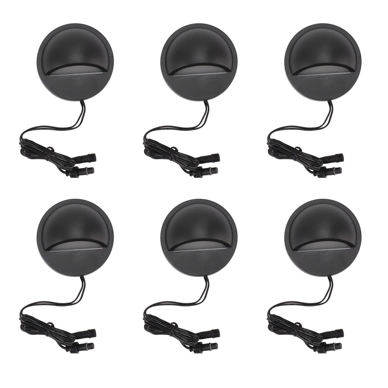 

6PCS Low Voltage Deck Lights IP67 Waterproof Warm White LED Step Lamp for Garden Fence Stair 12 to 36V