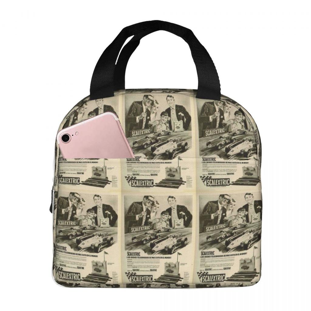 Scalextric (4 Anuncios) Insulated Lunch Bag for Women Children Portable Food Boxes Thermal Lunch Box Tote