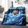 1pc Haaland13 Blanket, Gift, for Men and Women, Soft Blanket, Good for Sofa Bed Couch Travel, Lightweight Flannel Blanket