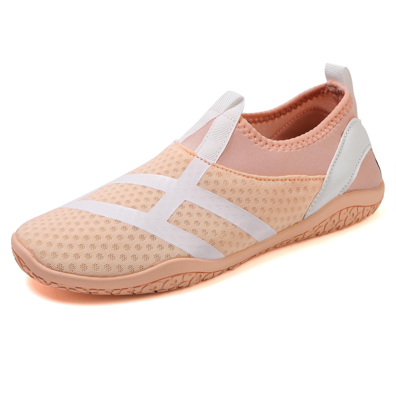 

Обувь для ручьев амфибийная пляжная обувь для брожения мужская и женская для бега с мягкой подошвой для фитнеса в помещении тренировок йоги 42 розовый