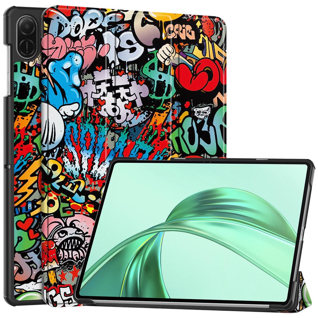For Honor Pad X8a Case Pattern Print Leather Stand Tablet Cover