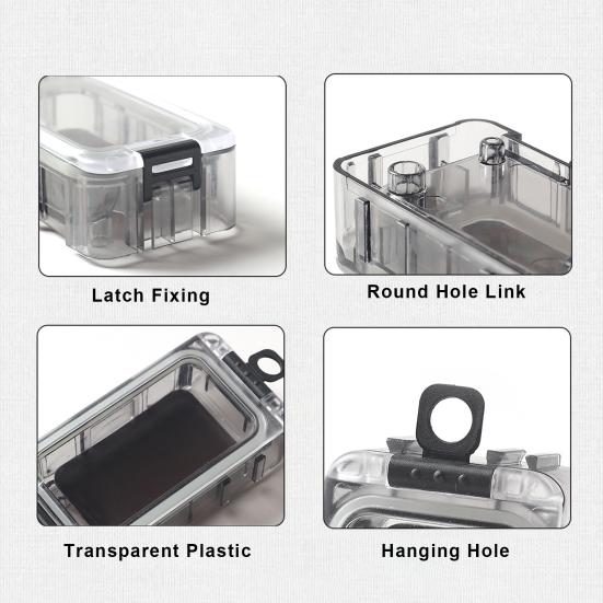 Splicing Fishing Lure Box Glow-in-the-dark Magnetic Clear Portable Waterproof Fishing Hooks Soft Hard Bait Angling Tools Gear Organizer Case