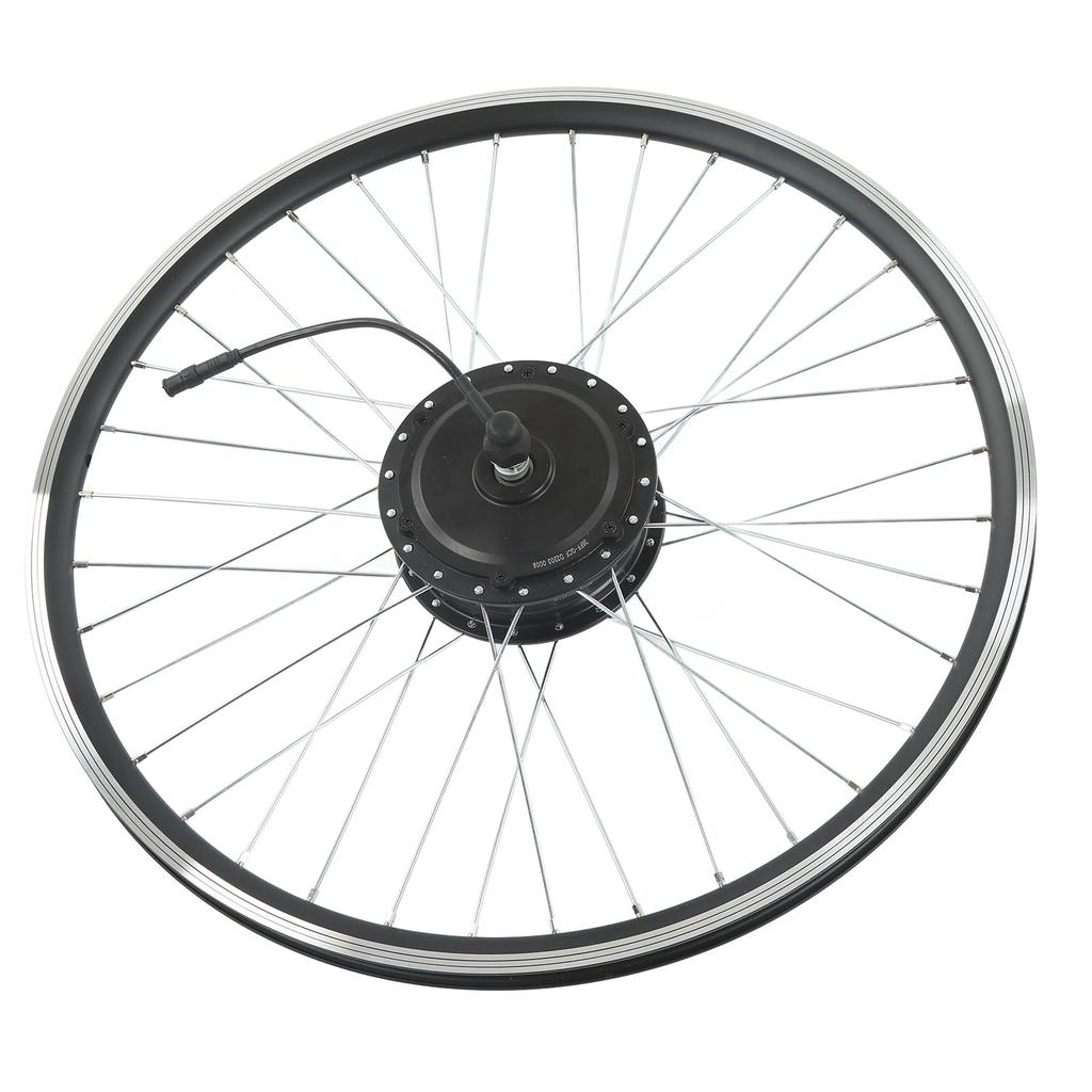 36V 500W Bike Motor Wheel Kit Bike Modified Brushless Toothed Motor Kit Front Drive Kit with LCD3 Panel Configuration