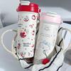 Salt Cat Creators 600ml Insulated Travel Mug With Handle And Straw For Office And Outdoor Use