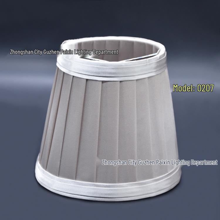 European Style Handmade Pleated Fabric Lampshade for Pendant and Wall Lamps