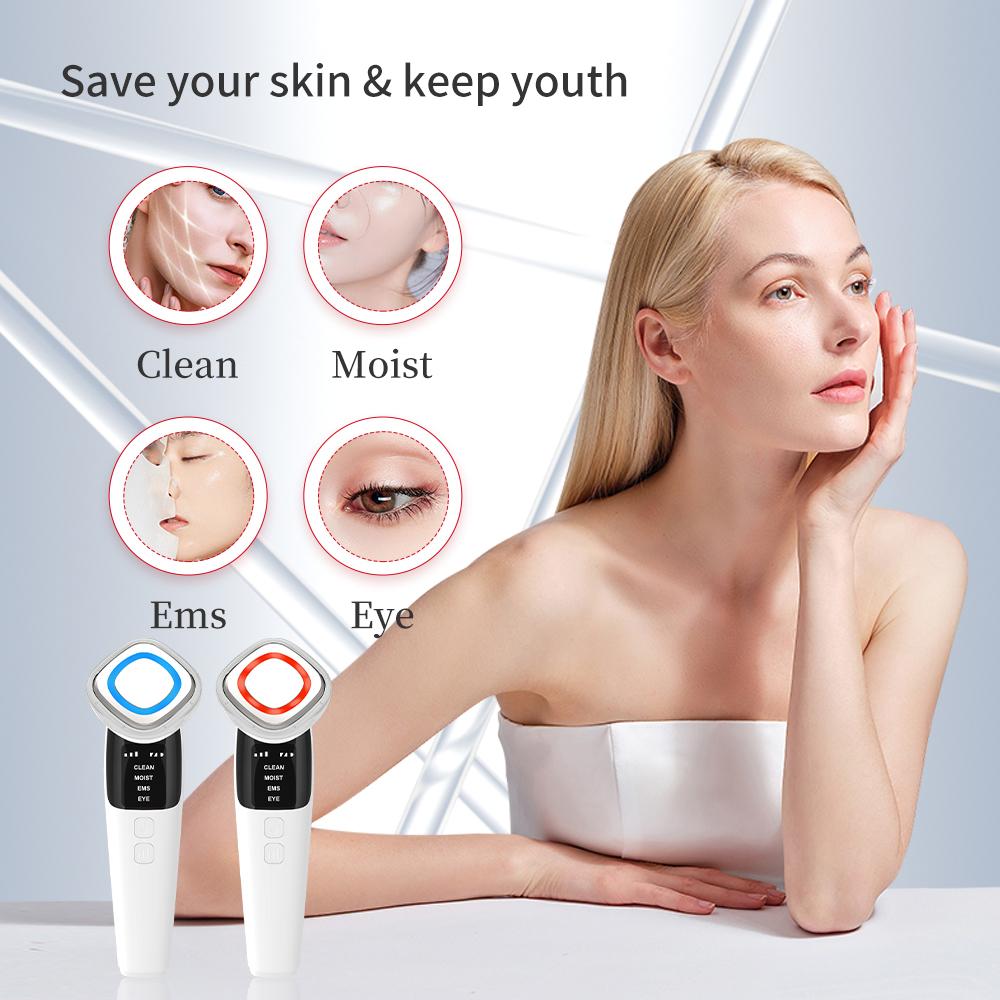 EMS Facial Massager Beauty Device Face Lifting Machine Microcurrent Eye Skin Firming Tighten Instrument Vibration Skincare Tool