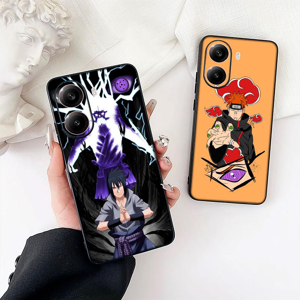 Cartoon Konan Narutos Pain Sasuke Handyhülle für Apple iPhone 16 17 Air 14 15 Pro Max Plus 16+ 16E 14+ ProMax Schutzhülle