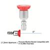 1/4'' Quick Connect High Pressure Washer Tips Stainless Steel Rotary Spray Jet Tip  Patio